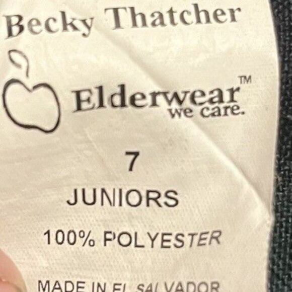 Becky Thatcher Uniform School Skirt Plaid Green Blue Pleats Juniors 7 Y2K Vibes - Picture 4 of 7